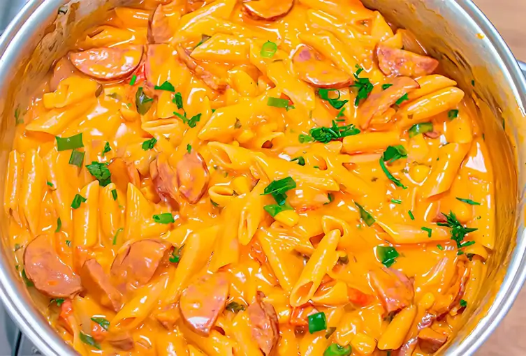 Macarrão com calabresa